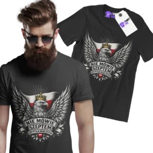 koszulka nie mówię szeptem gdy pytają skąd jestem- POLSKA