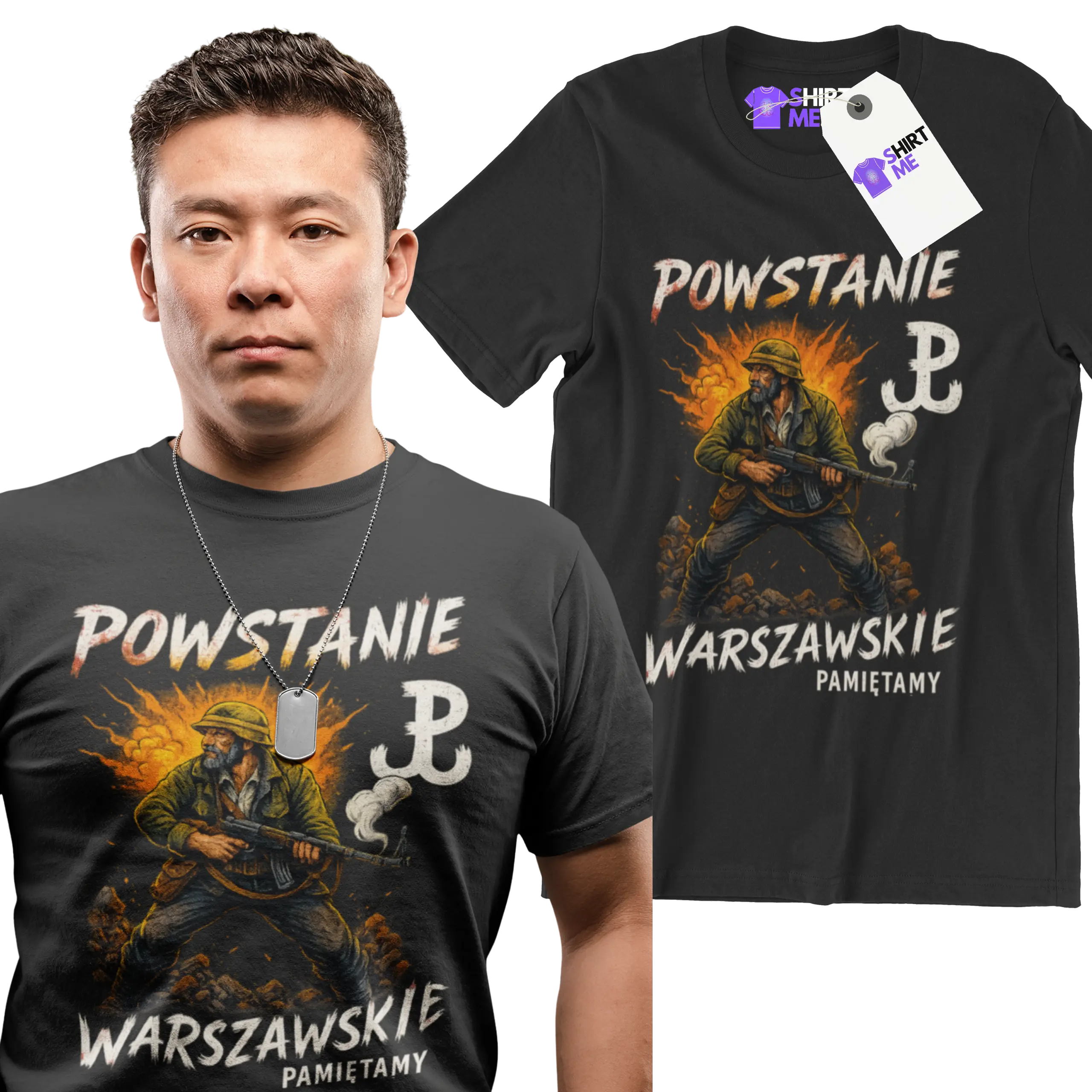 koszulka powstanie warszawskie- pamiętamy