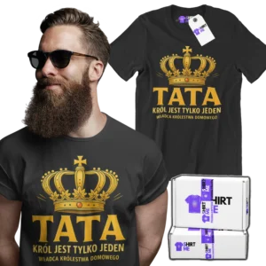 koszulka tata król jest tylko jeden