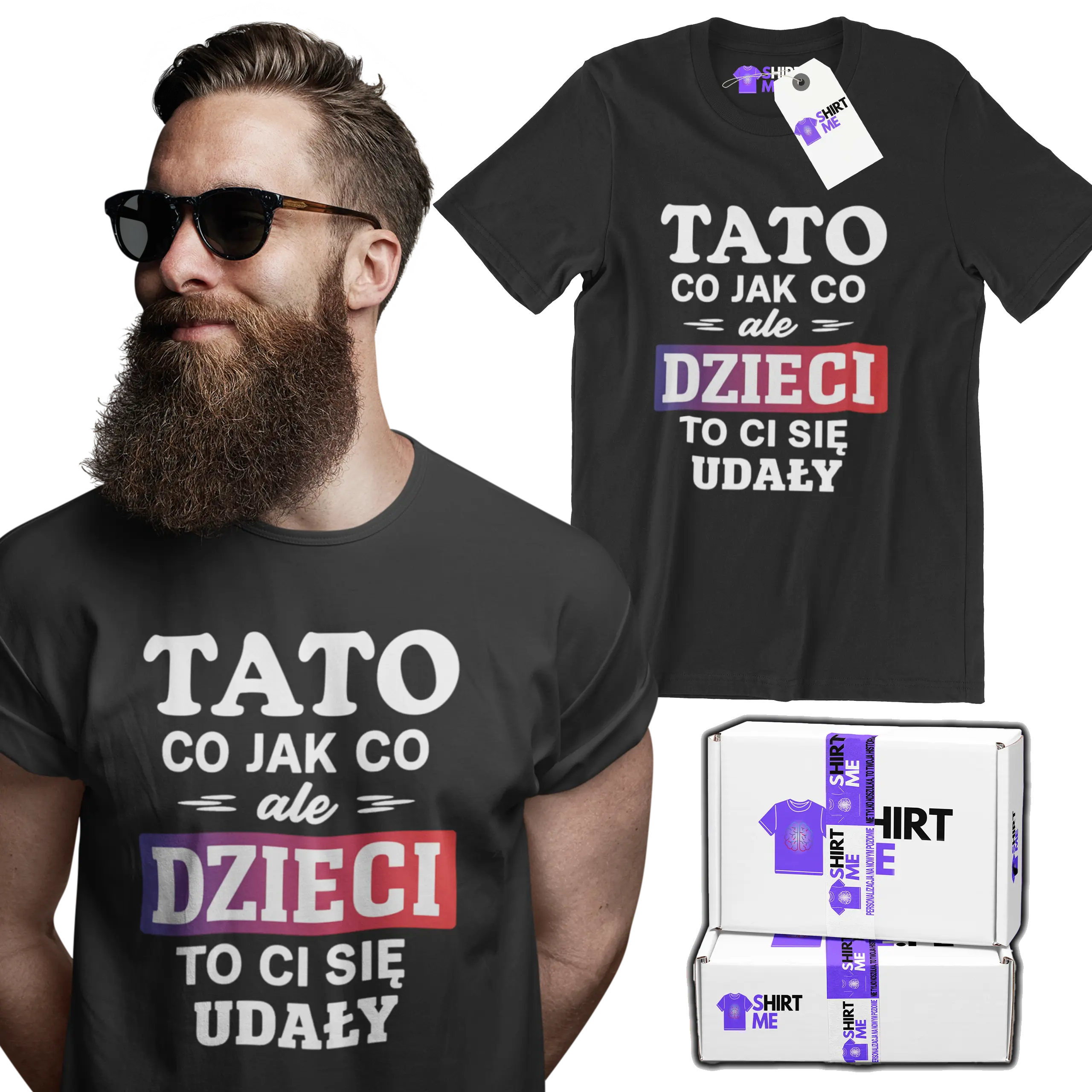 koszulka tato dzieci to ci się udały