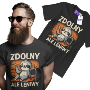 Koszulka zdolny ale leniwy