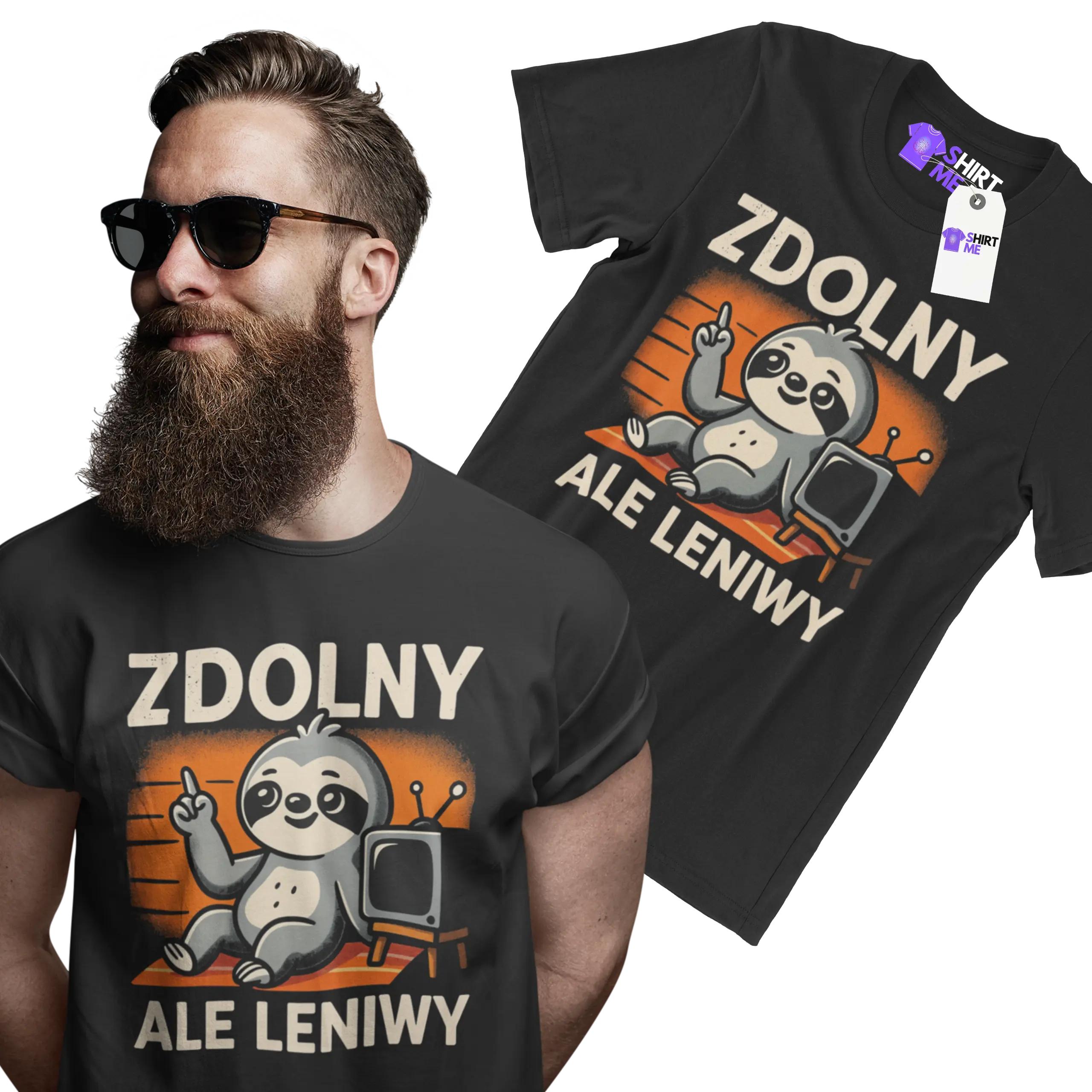 Koszulka zdolny ale leniwy