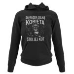 Bluza za każdą silną kobietą stoi jej kot