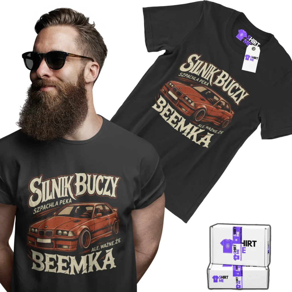 Koszulka silnik buczy szpachla pęka ale ważne że beemka