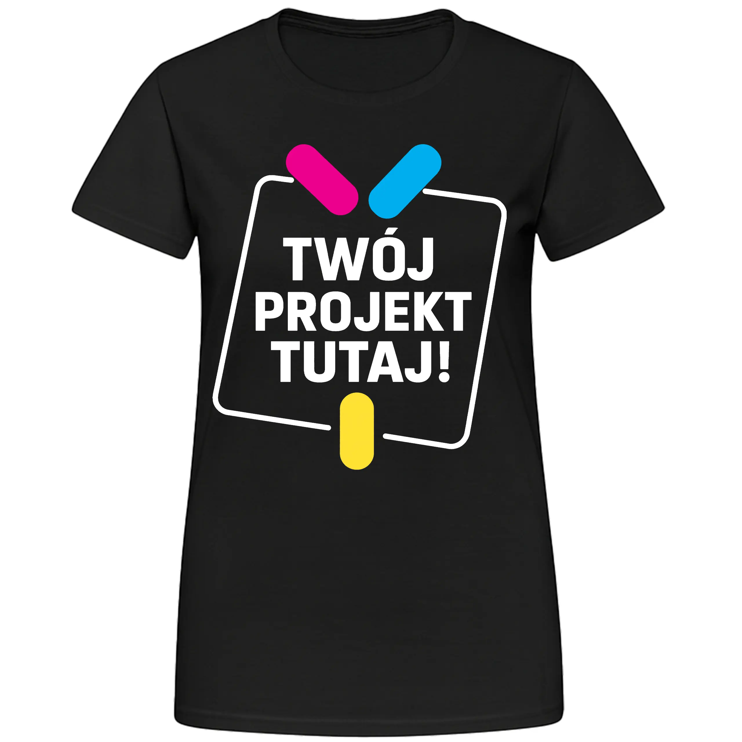 Koszulka damska z własnym nadrukiem przód