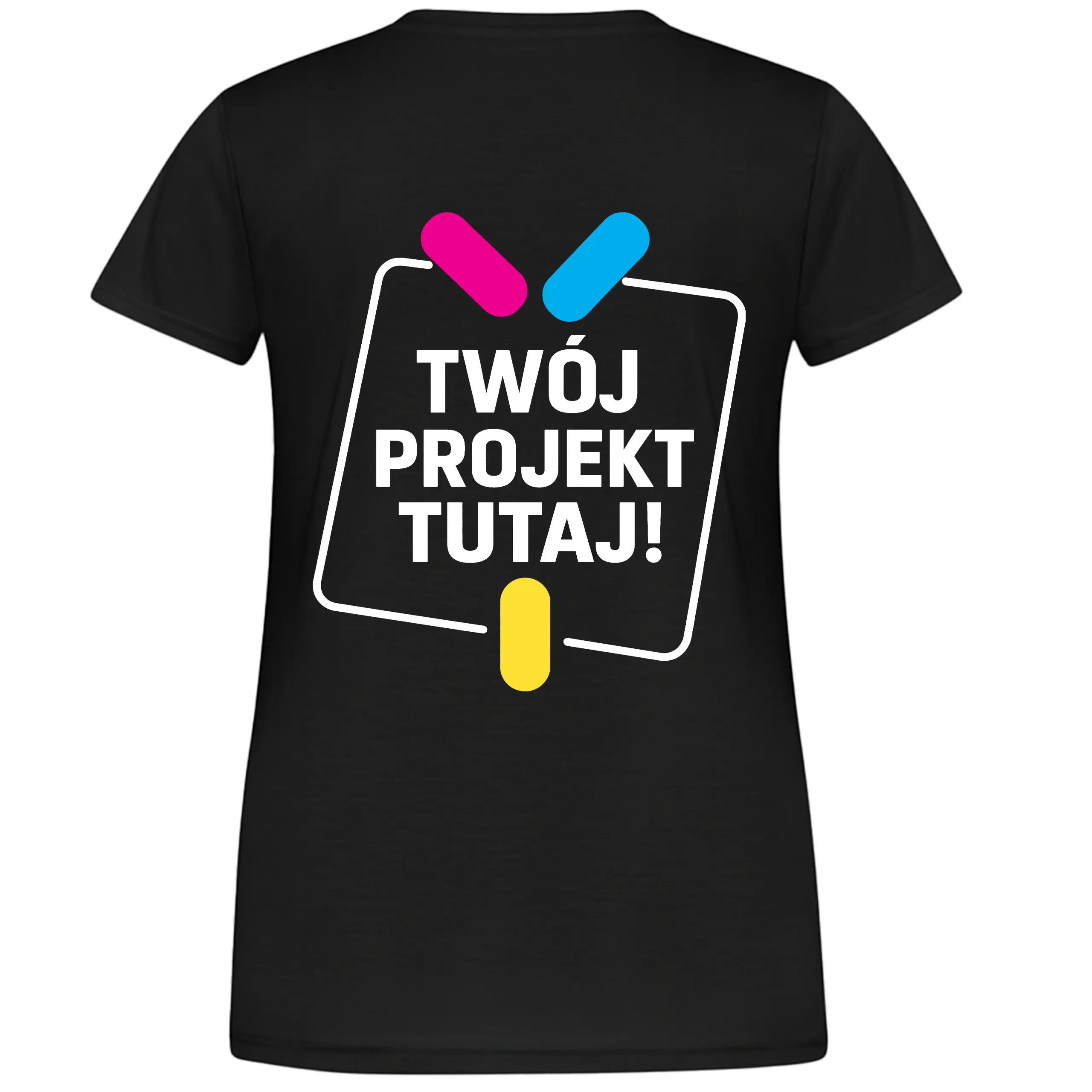 Koszulka damska z własnym nadrukiem-190g - obrazek 2