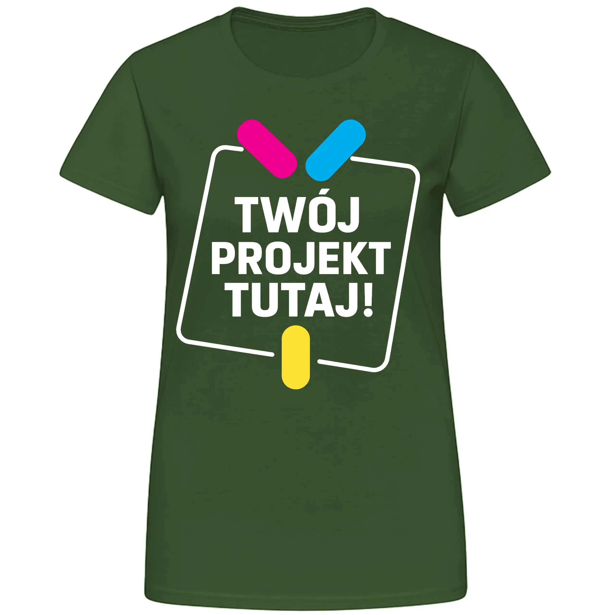 Koszulka damska z własnym nadrukiem-190g - obrazek 6