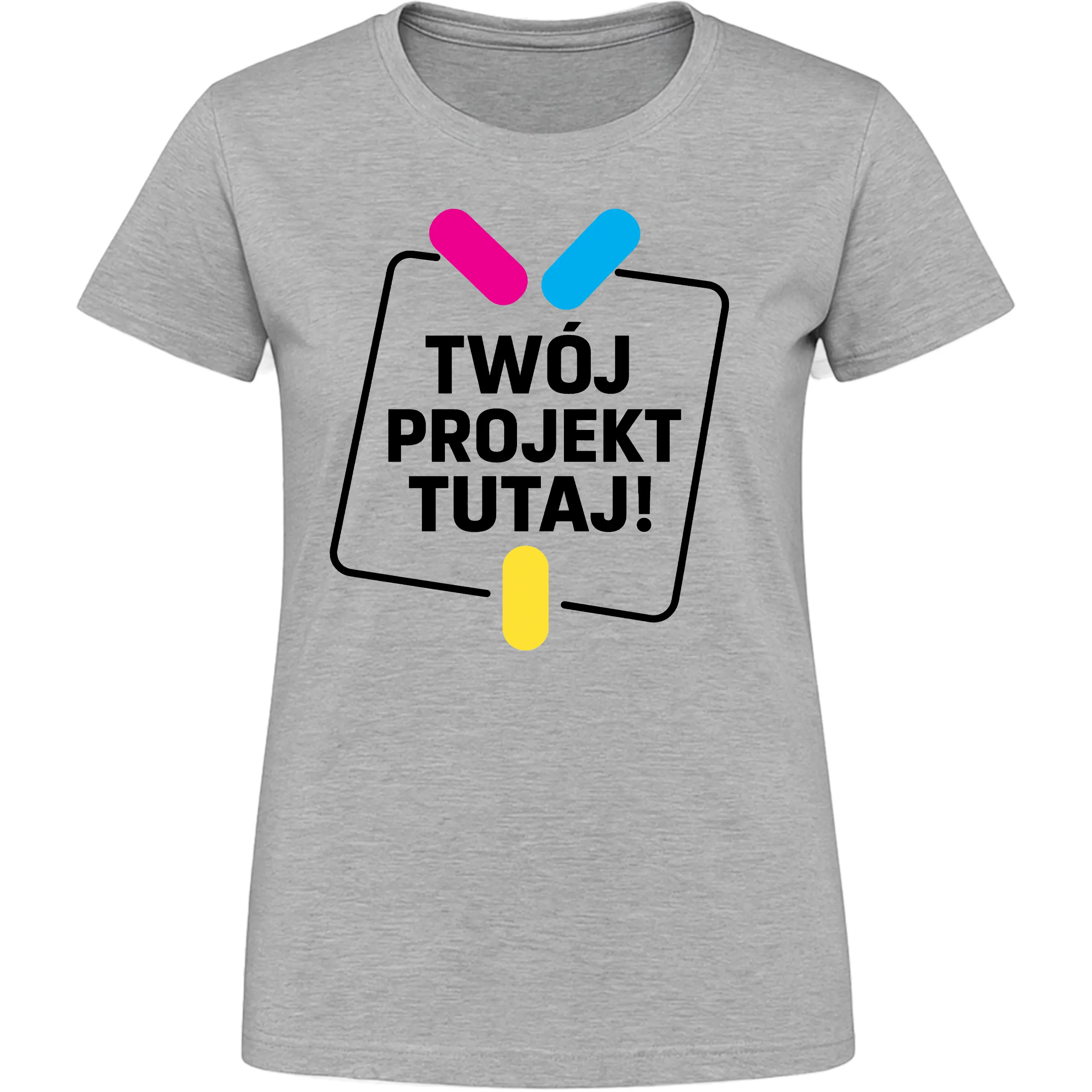 Koszulka damska z własnym nadrukiem-190g - obrazek 9