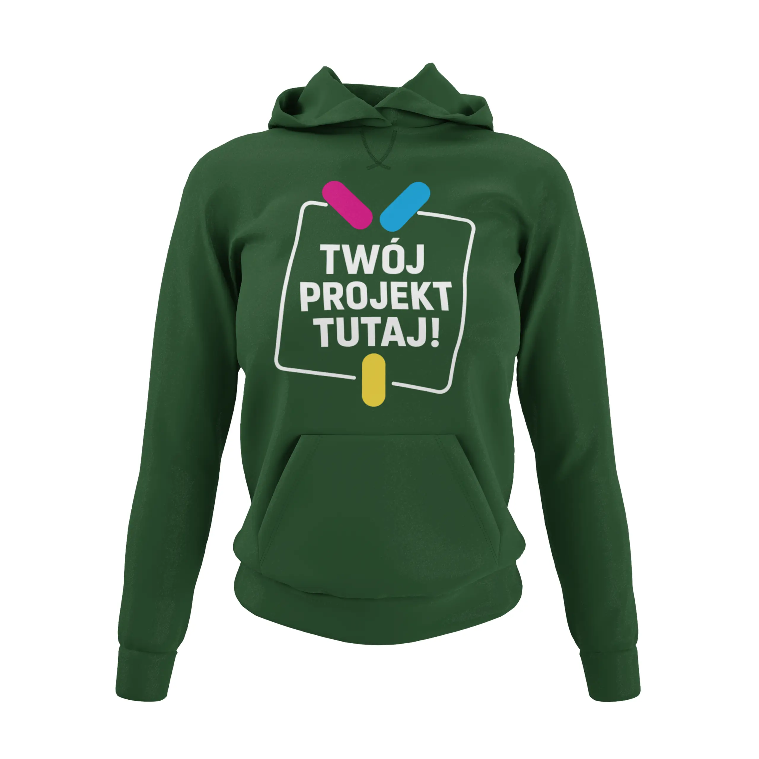 Bluza damska z kapturem z własnym nadrukiem lub haftem - obrazek 8