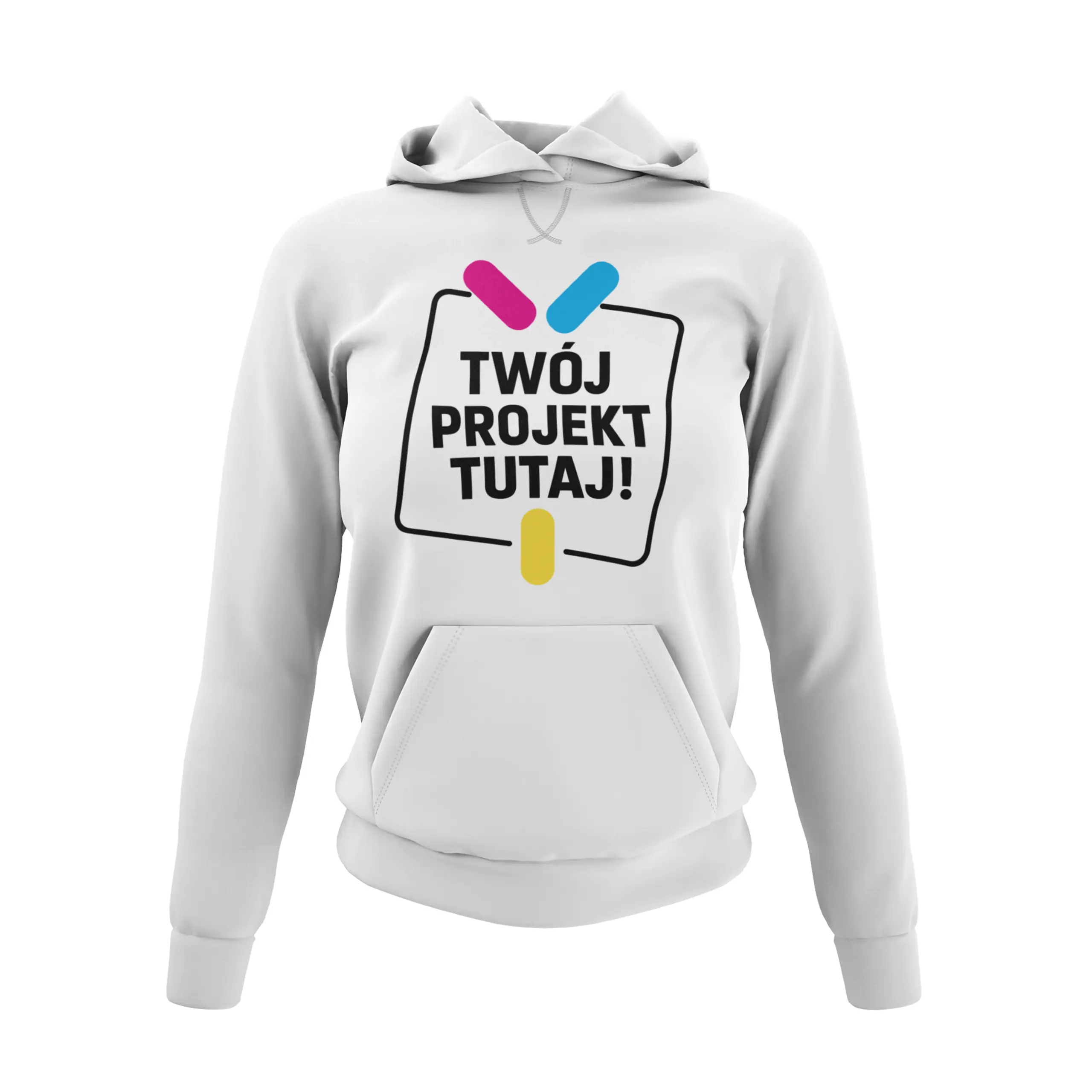 Bluza damska z kapturem z własnym nadrukiem lub haftem - obrazek 7