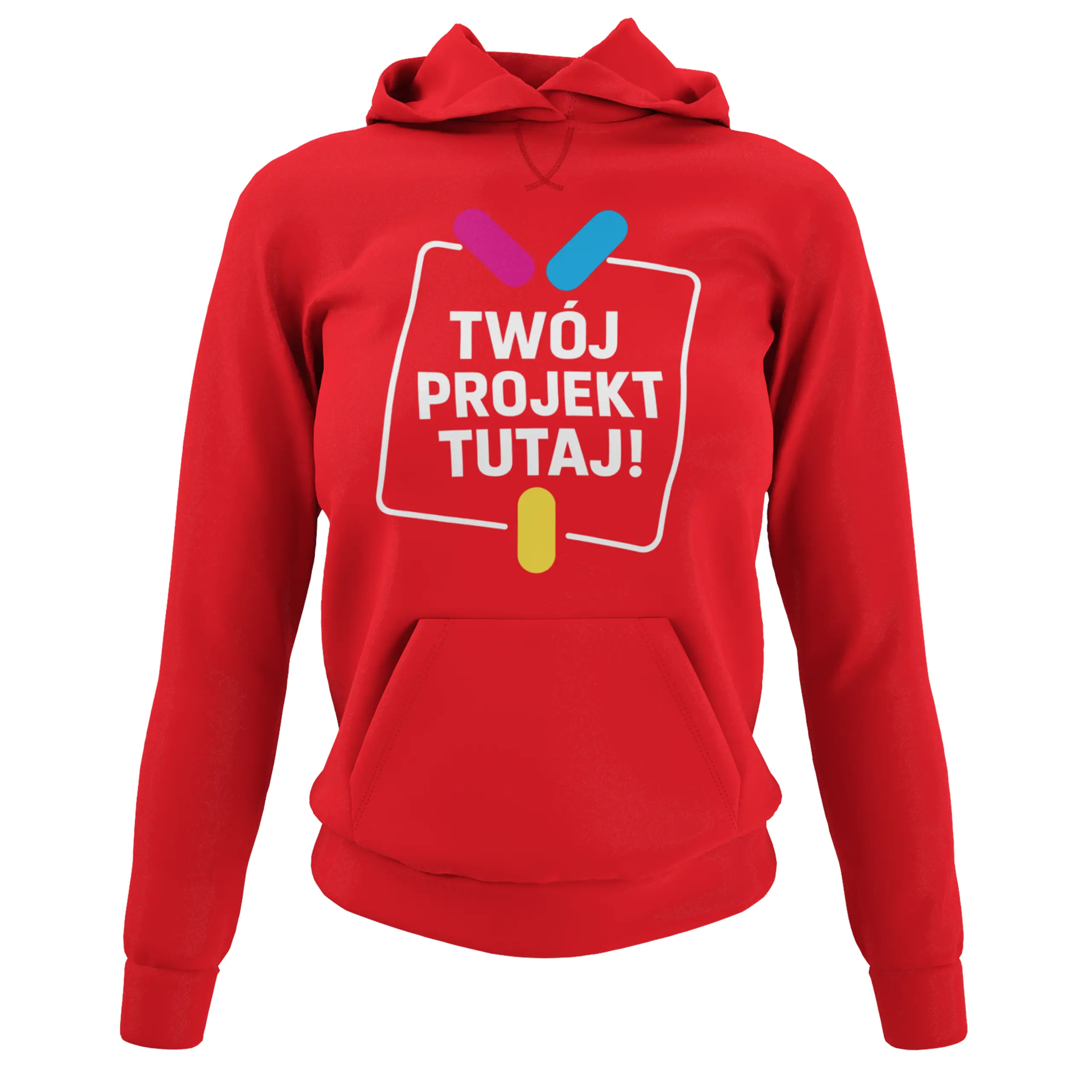 Bluza damska z kapturem z własnym nadrukiem lub haftem - obrazek 6