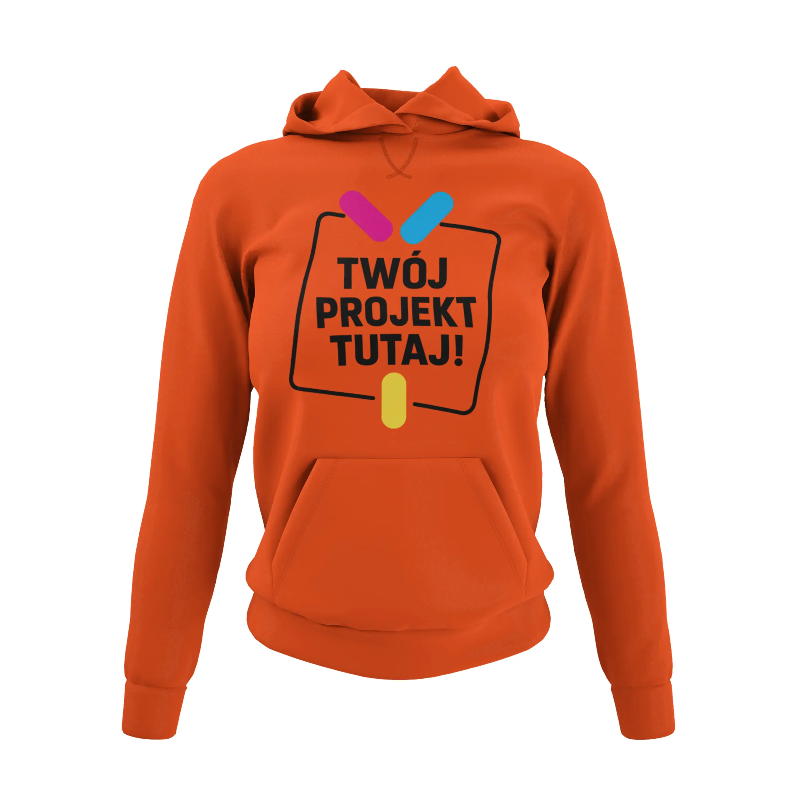 Bluza damska z kapturem z własnym nadrukiem lub haftem - obrazek 4