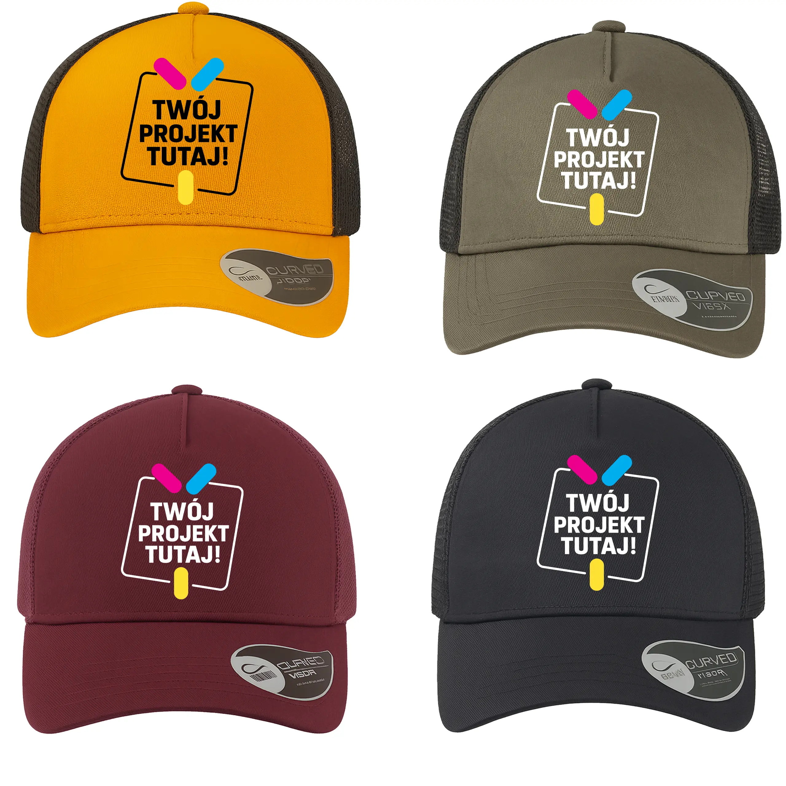 Czapka z daszkiem Rapper Cotton Cap z własnym nadrukiem