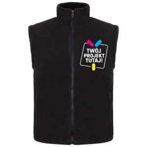 Bezrękawnik polarowy z własnym nadrukiem