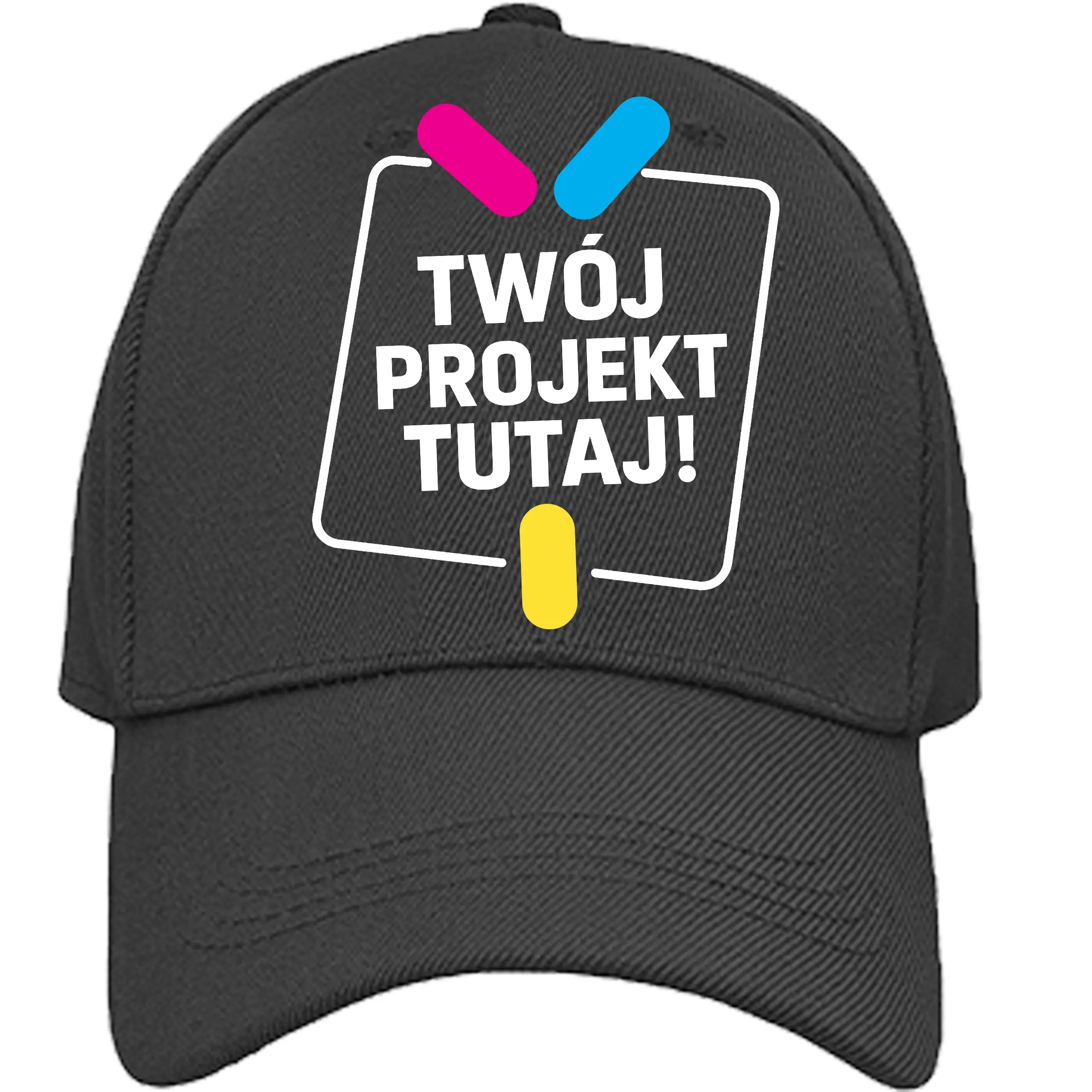 Czapka z daszkiem z własnym nadrukiem 5 panelowa standard