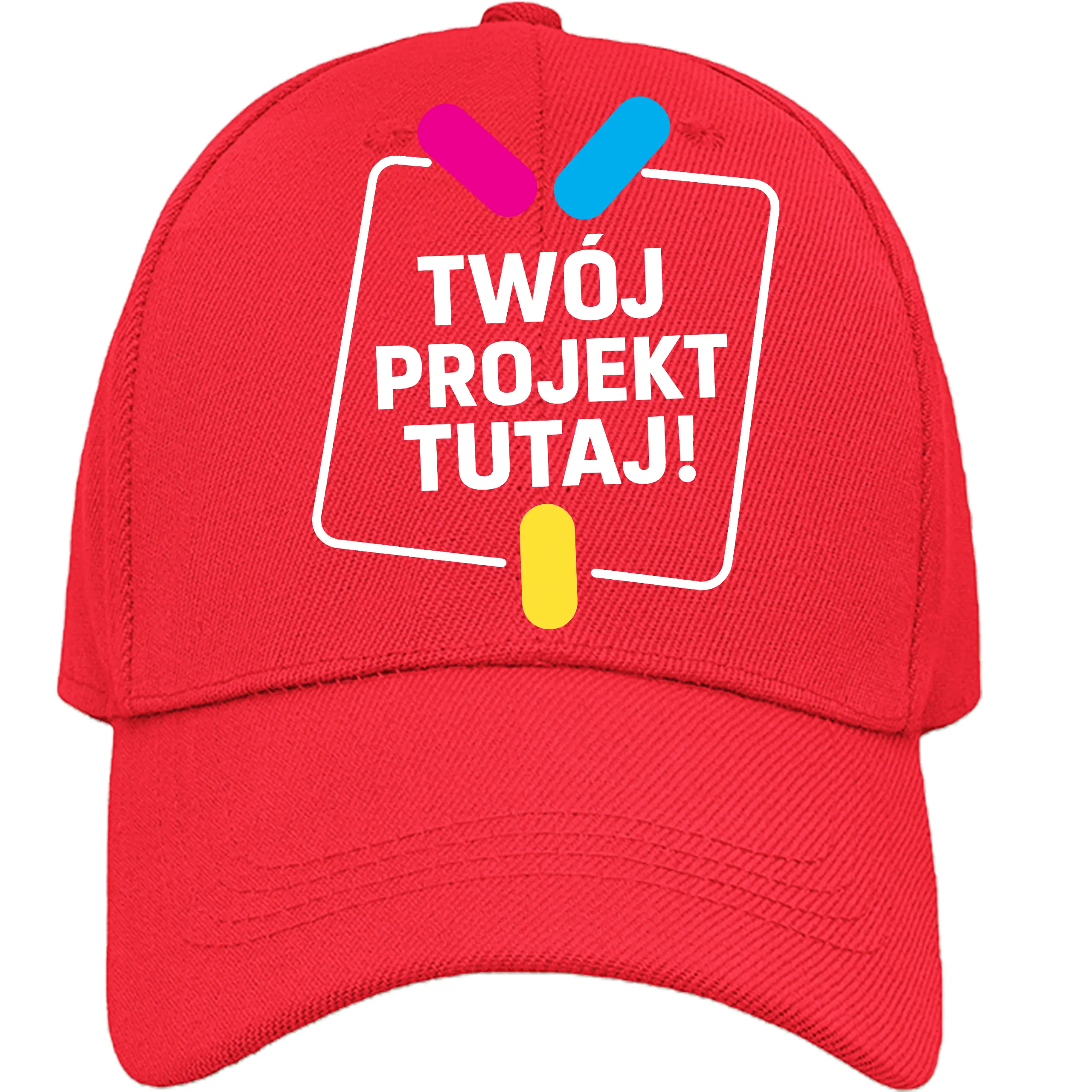 Czapka z daszkiem z własnym nadrukiem 5 panelowa standard - obrazek 2