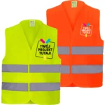 Kamizelka odblaskowa z własnym nadrukiem