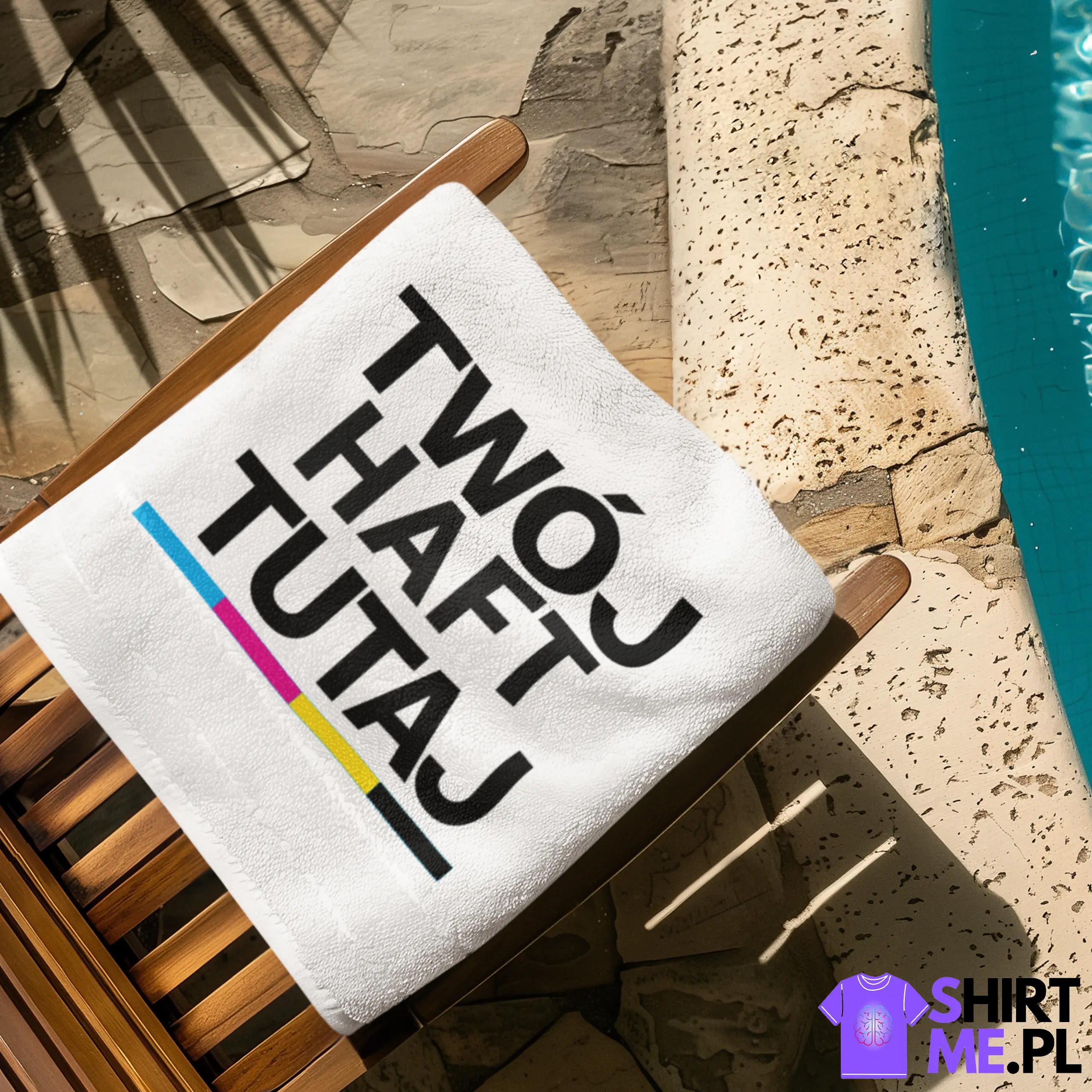 Ręcznik z własnym haftem 50x100cm - obrazek 3