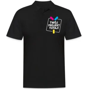 Koszulka polo męska z własnym nadrukiem lub haftem PORA 240