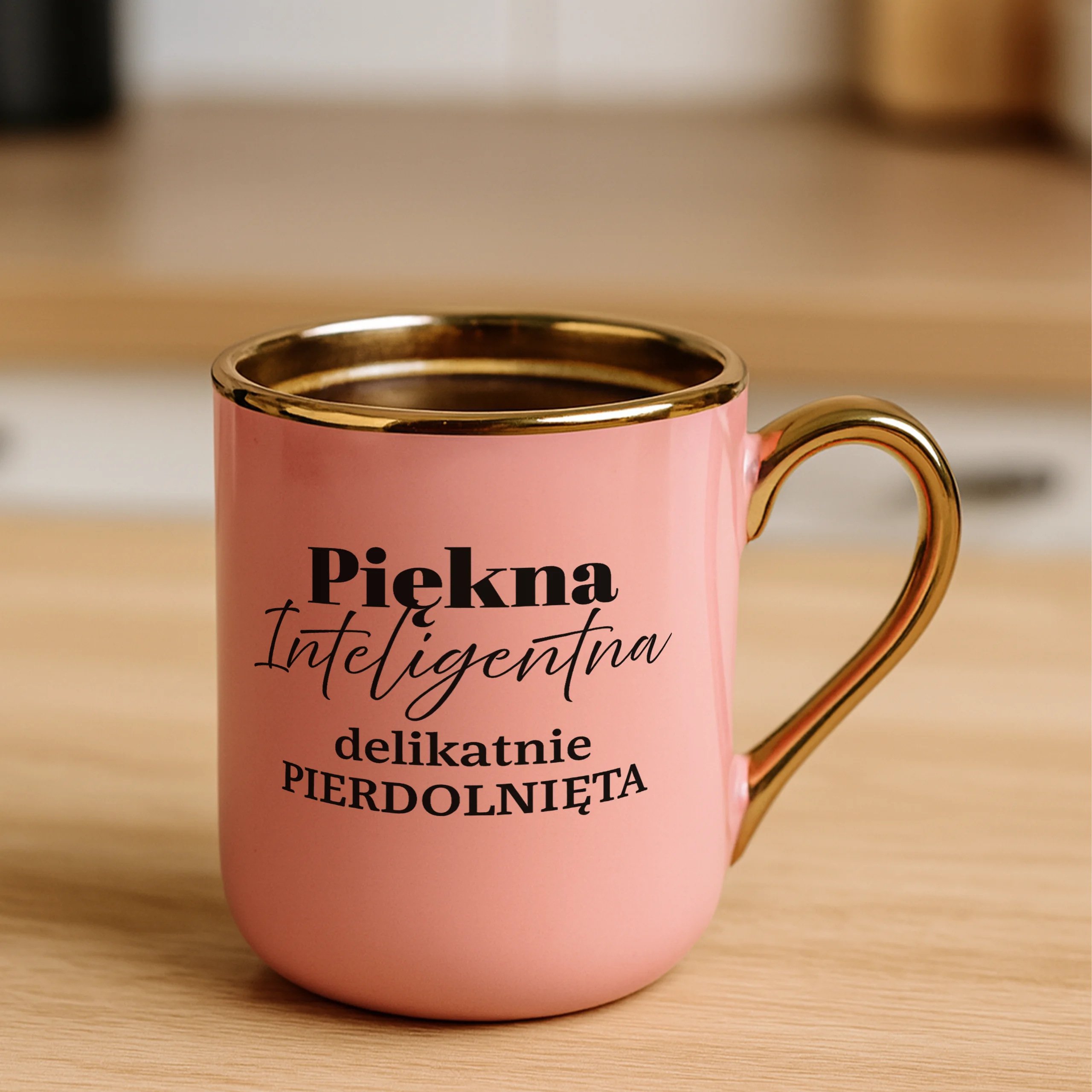 Kubek piękna inteligentna delikatnie pierdolnięta ELEGANT - obrazek 2