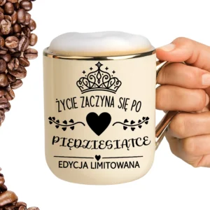 Kubek życie zaczyna się po piędziesiątce ELEGANT