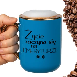 Kubek życie zaczyna się na emeryturze ELEGANT