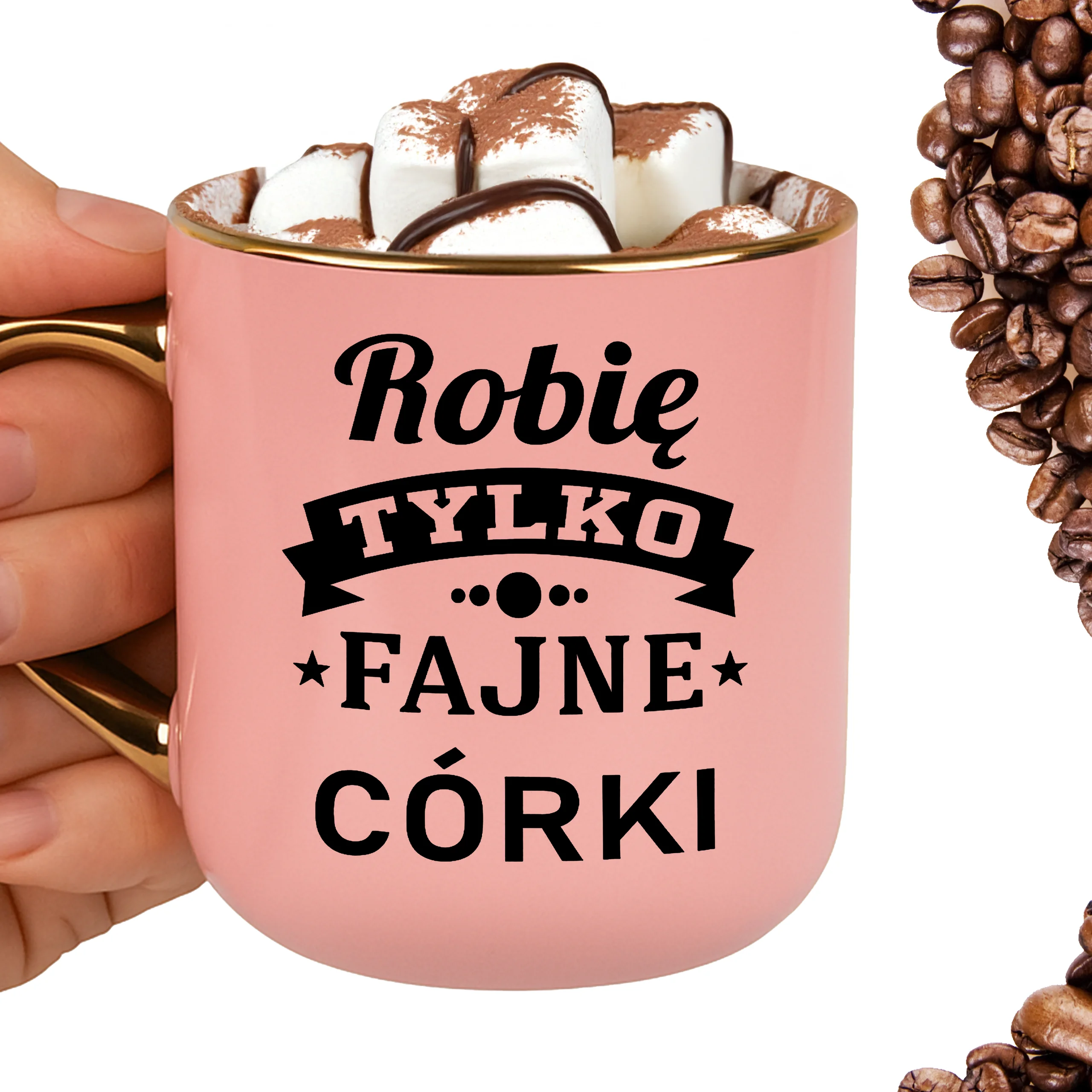 Kubek robię tylko fajne córki ELEGANT - obrazek 2