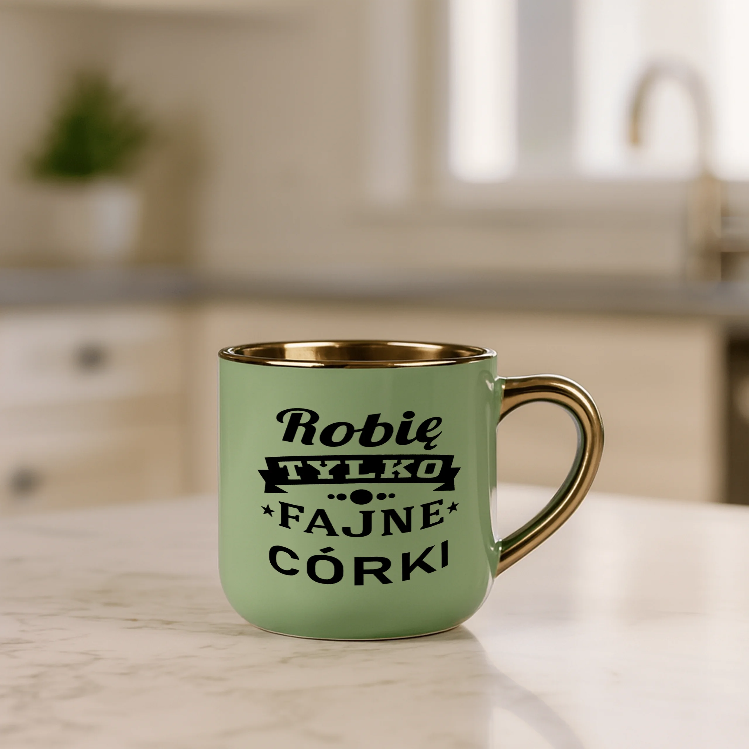 Kubek robię tylko fajne córki ELEGANT - obrazek 4