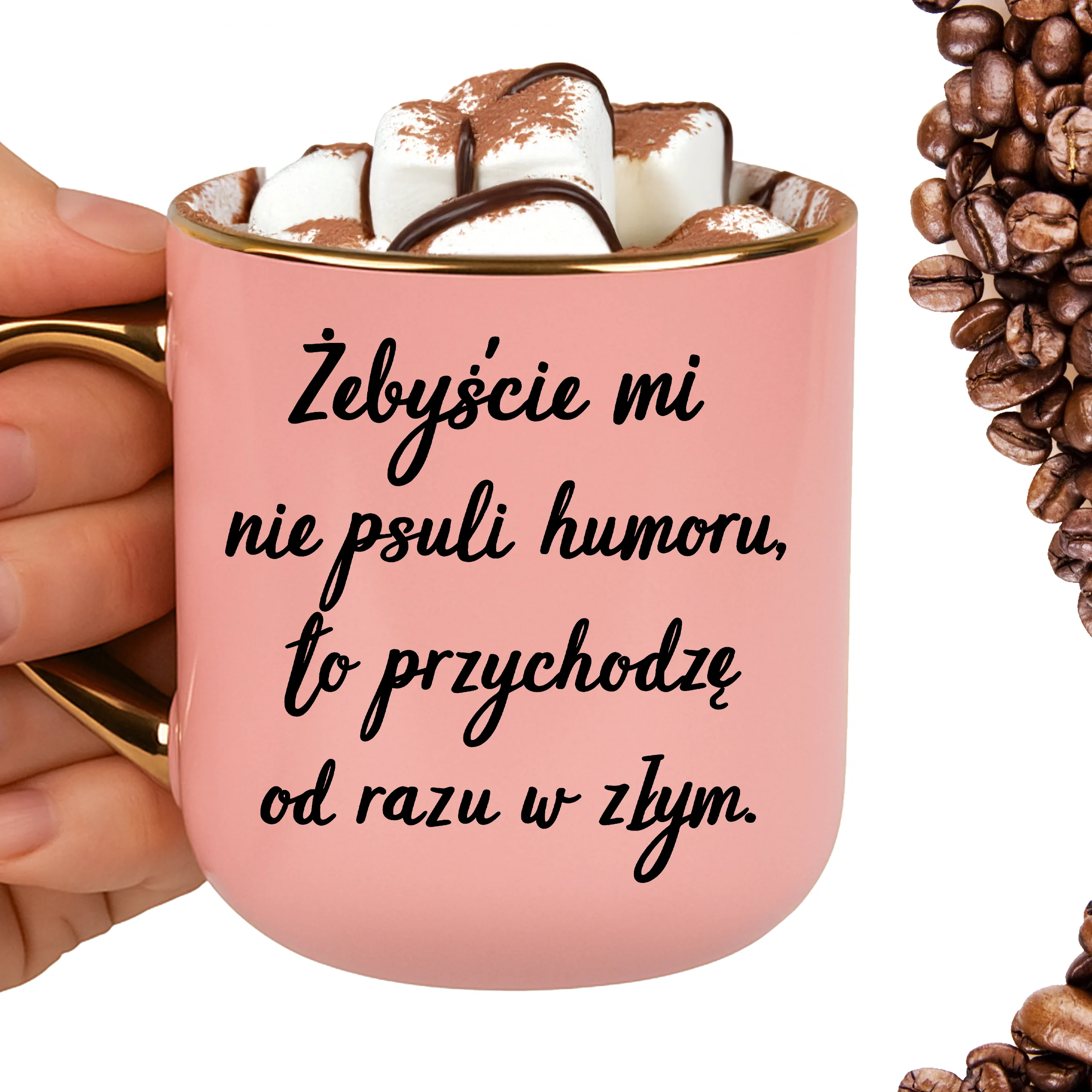 Kubek żebyście mi nie psuli humoru to przychodzę od razu w złym ELEGANT - obrazek 2