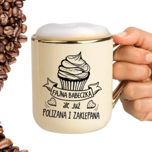 Kubek fajna babeczka ale już polizana i zaklepana ELEGANT