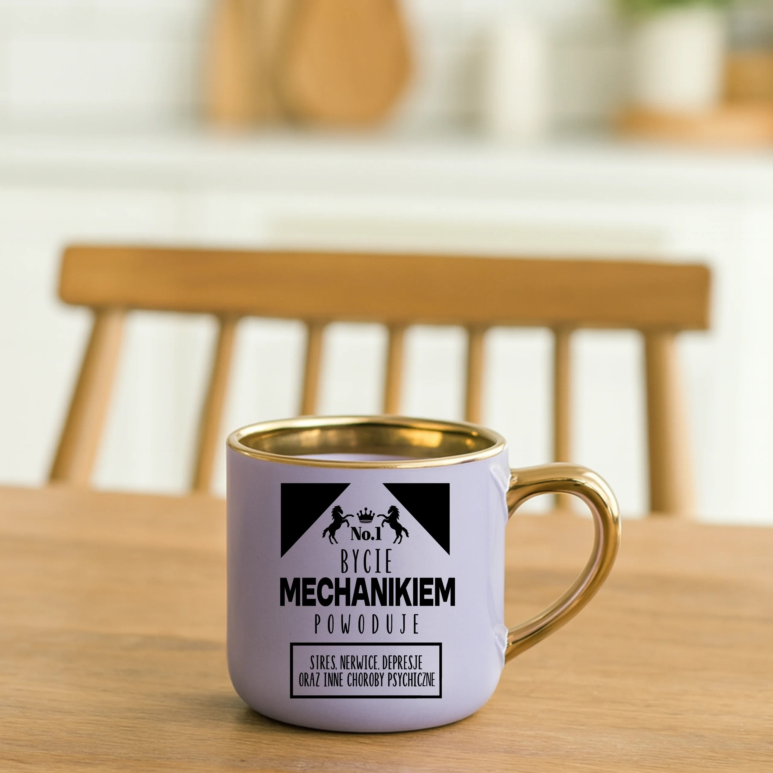 Kubek bycie mechanikiem powoduje stres nerwice depresje oraz inne choroby psychiczne ELEGANT - obrazek 4