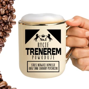 Kubek bycie trenerem powoduje stres nerwice depresje oraz inne choroby psychiczne ELEGANT