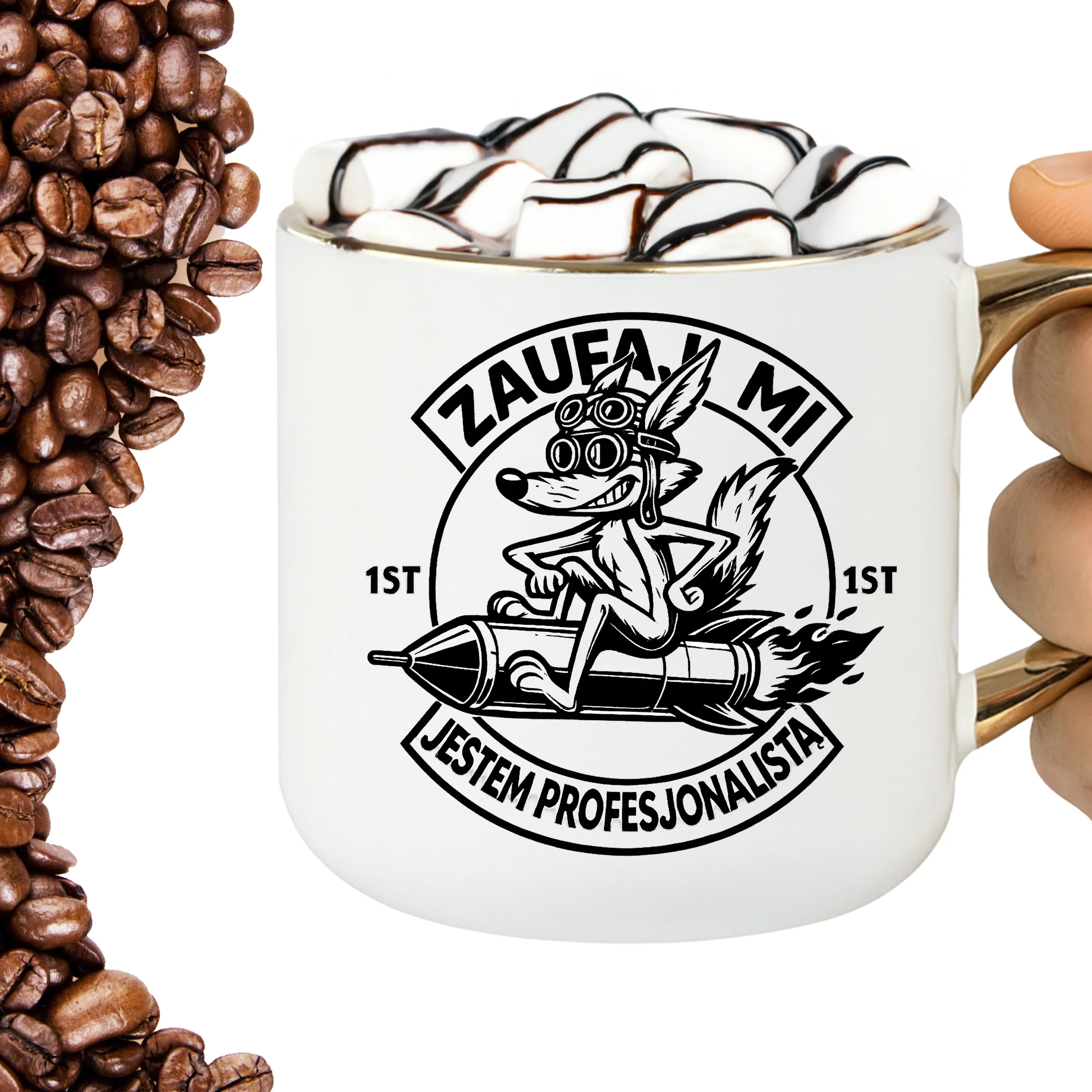 Kubek zaufaj mi jestem profesjonalistą ELEGANT - obrazek 2