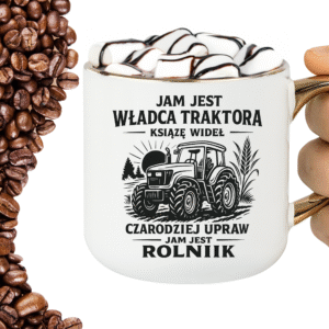 Kubek jam jest władca traktora książe wideł czarodziej upraw jam jest rolnik ELEGANT