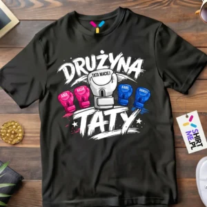Koszulka dla taty drużyna taty prezent na dzieć ojca 1-6 dzieci | Personalizowana #038
