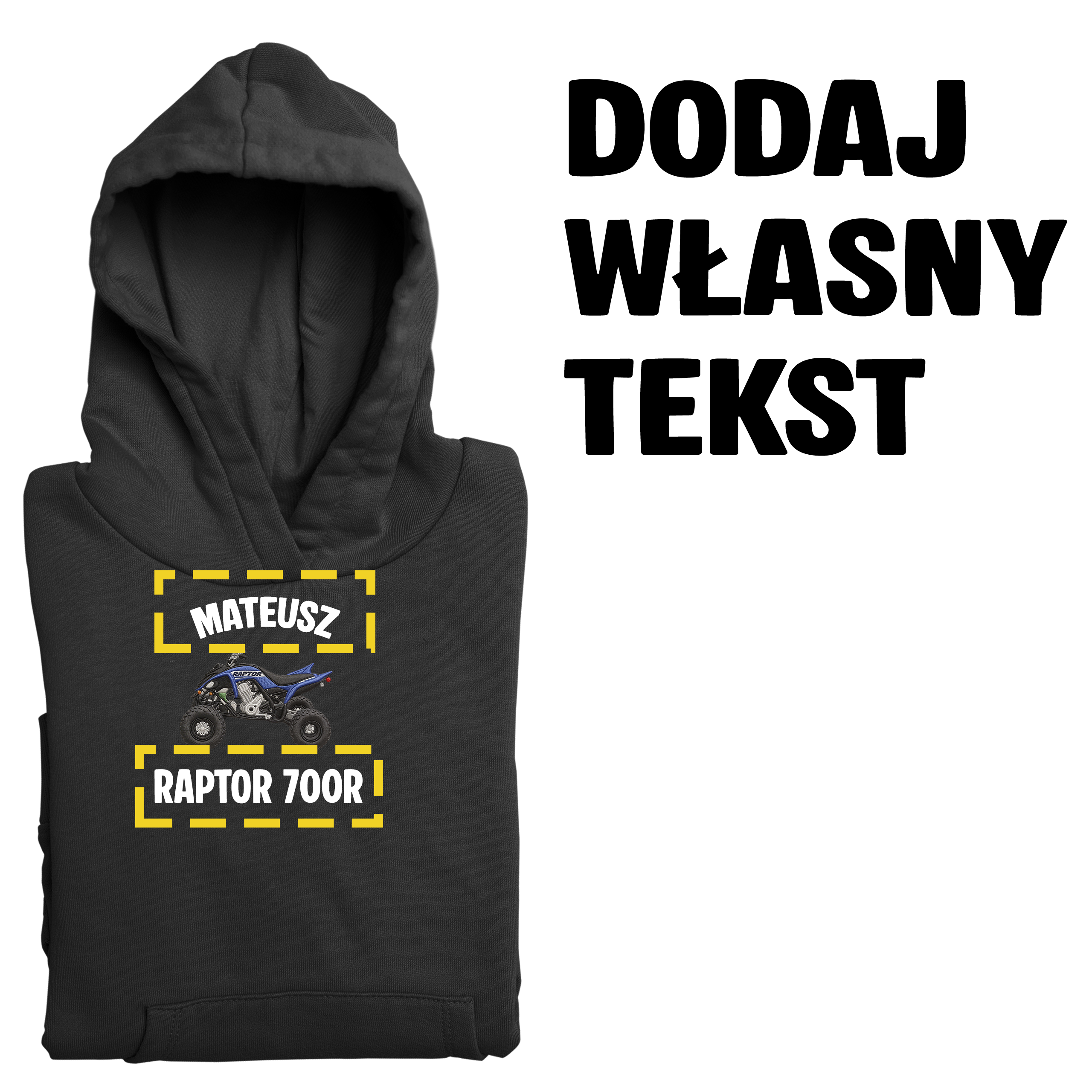 Bluza z własnym haftem motocykla
