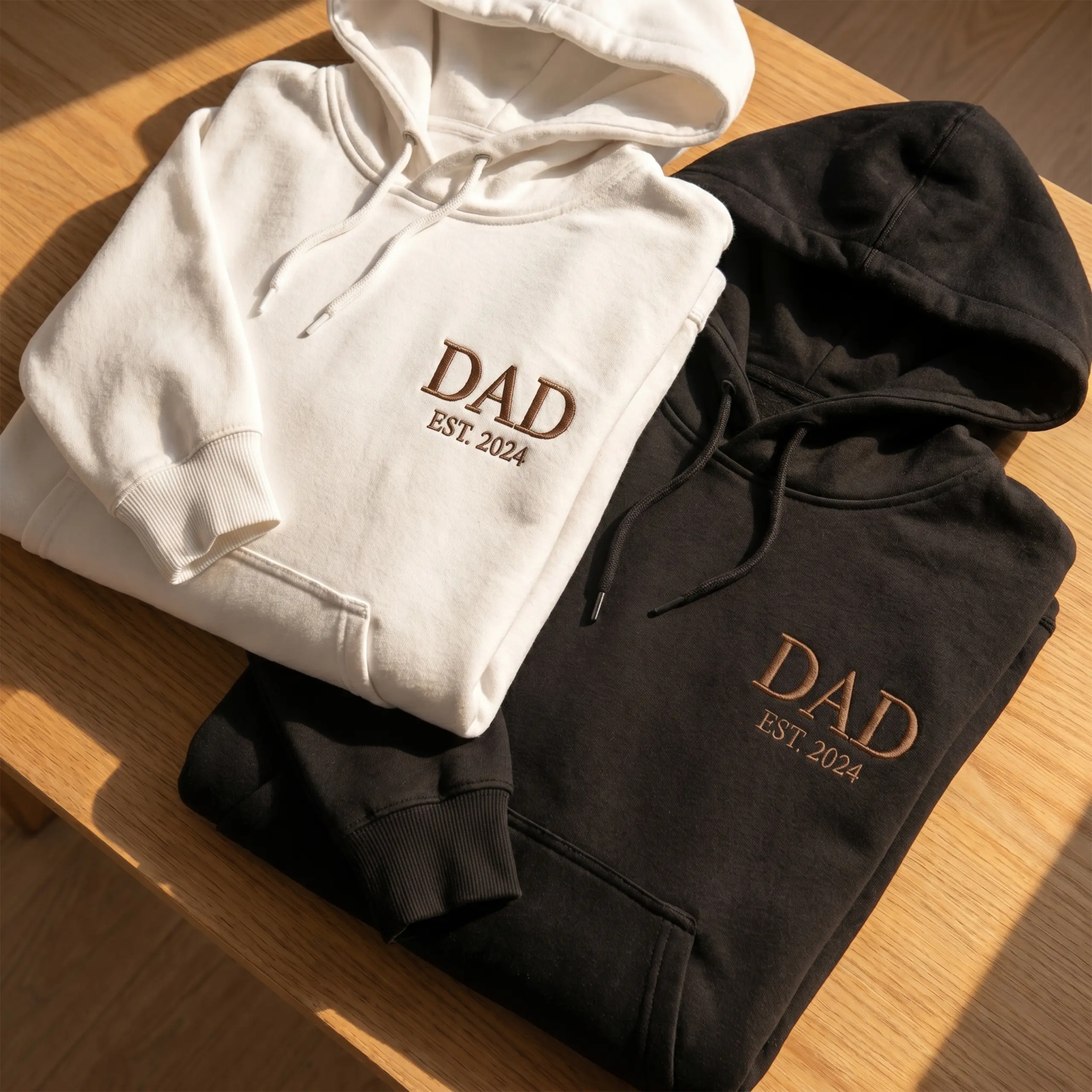Haftowana Bluza Dad/Tata EST z datą Prezent Dla Taty Dzień Ojca | Personalizowana #079