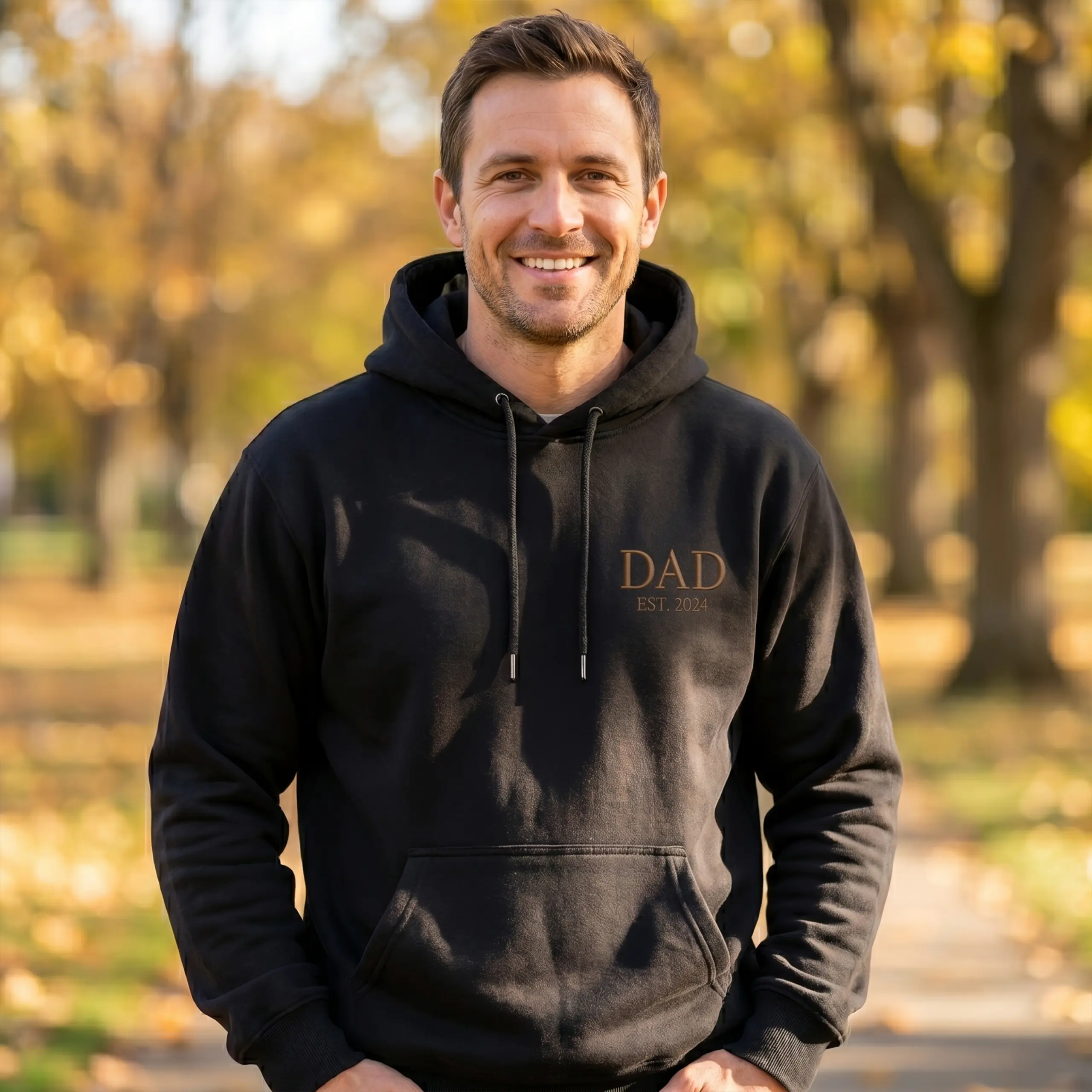 Haftowana Bluza Dad/Tata EST z datą Prezent Dla Taty Dzień Ojca | Personalizowana #079
