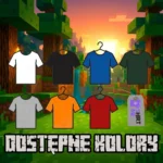 Kolory personalizowanej koszulki minecraft