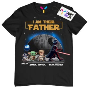 oszulka dla taty I'm their father star wars prezent na dzień taty | Personalizowana #075
