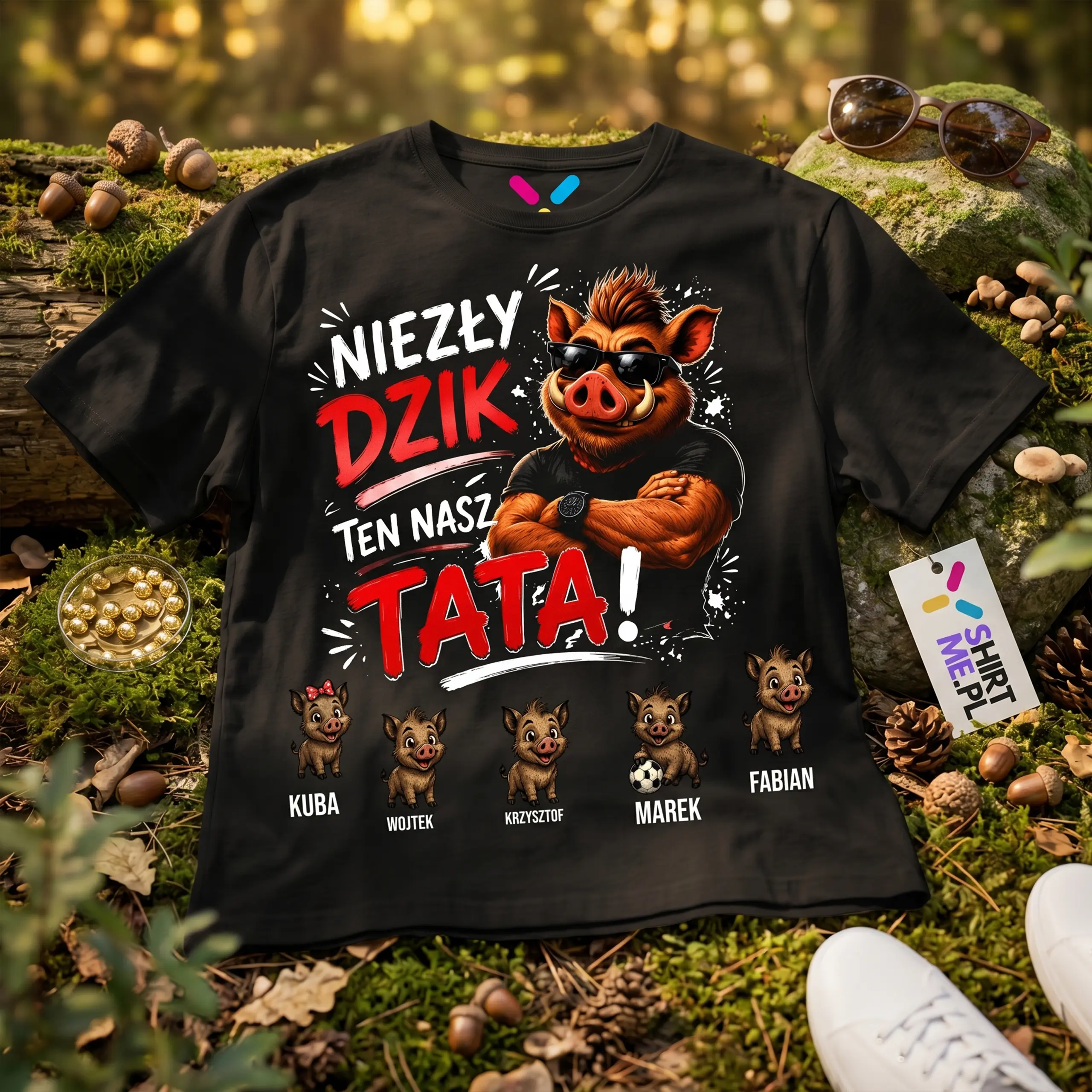 koszulka niezły dzik ten nasz tata
