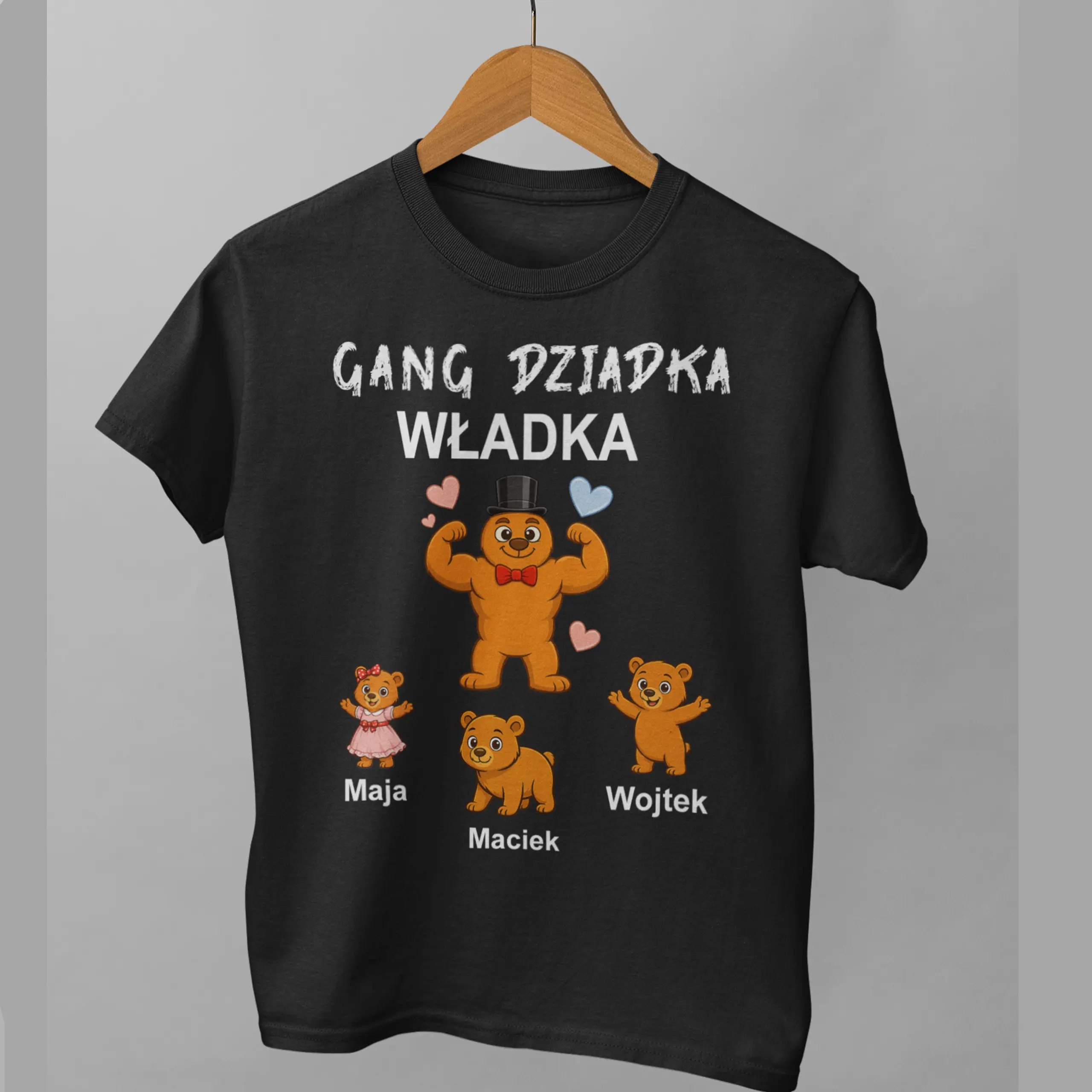 Personalizowany kubek z imionami wnuków jako prezent na Dzień Babci