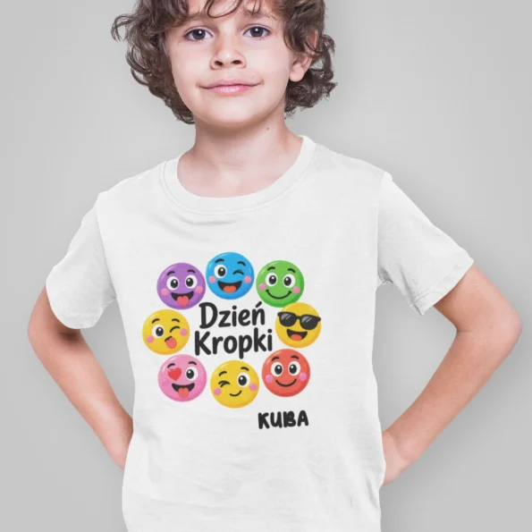 Koszulka na Dzień Kropki – Personalizowana z Imieniem Dziecka #88