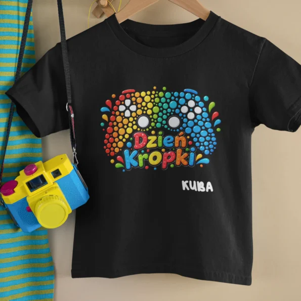 Personalizowana koszulka dziecięca na dzień kropki dla gracza